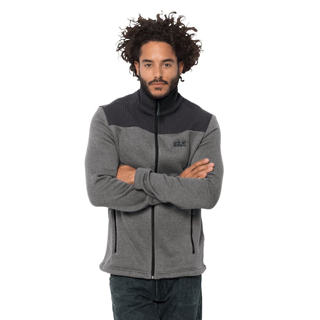 Jack Wolfskin SCANDIC fleece ζακετεσ ανδρικα γκρι | GR0999978